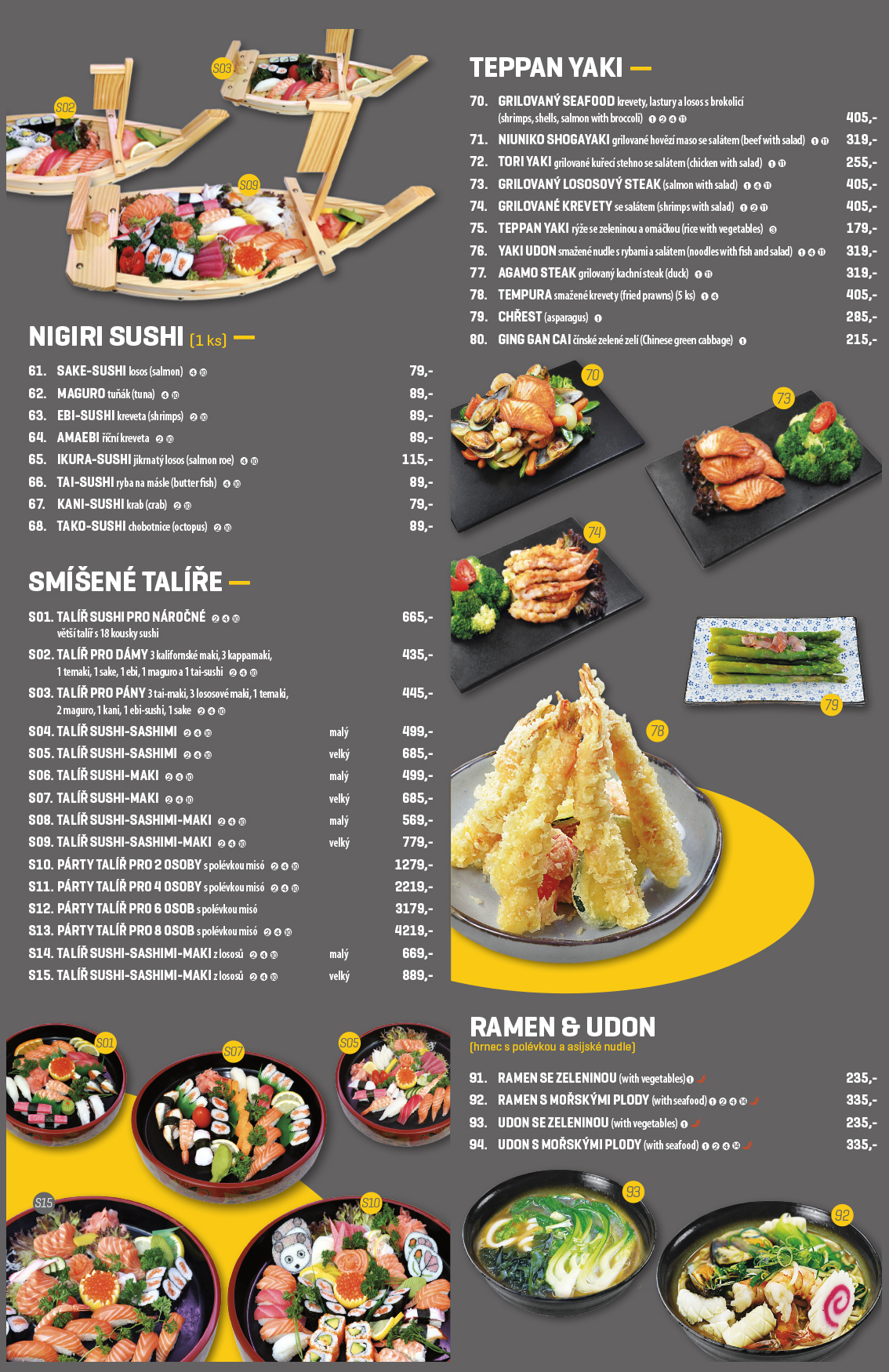 Japonské menu Makakiko – strana 1